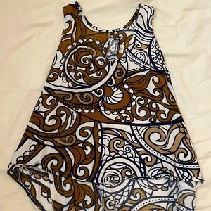 *SOLD* MANUHEALI'I women's high low tank top ~ size small